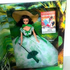 NIB 1990's Vintage Scarlett O'Hara Gone With the Wind Barbie in BBQ Dress